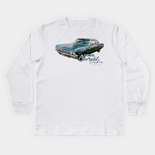 1965 Chevrolet Bel Air 2 Door Sedan Kids Long Sleeve T-Shirt